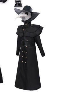 Halloween Dark Dungeon Hero Costume Crow Mouth Plague Doctor Costume - Asmota