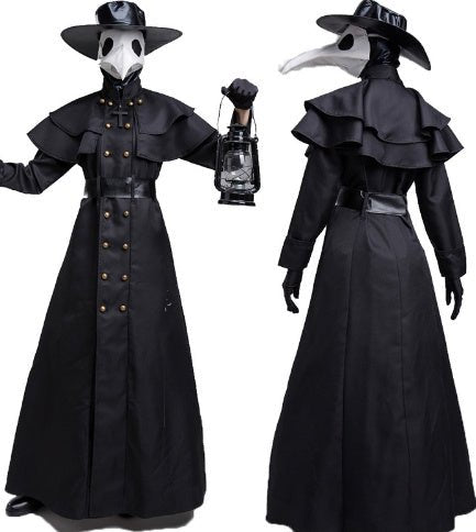 Halloween Dark Dungeon Hero Costume Crow Mouth Plague Doctor Costume - Asmota