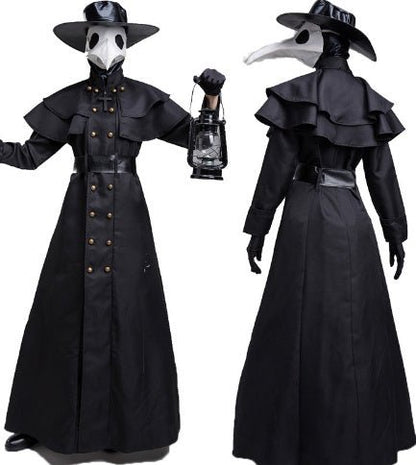 Halloween Dark Dungeon Hero Costume Crow Mouth Plague Doctor Costume - Asmota