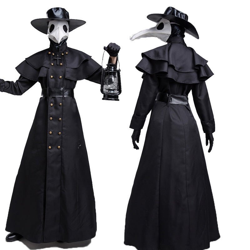 Halloween Dark Dungeon Hero Costume Crow Mouth Plague Doctor Costume - Asmota