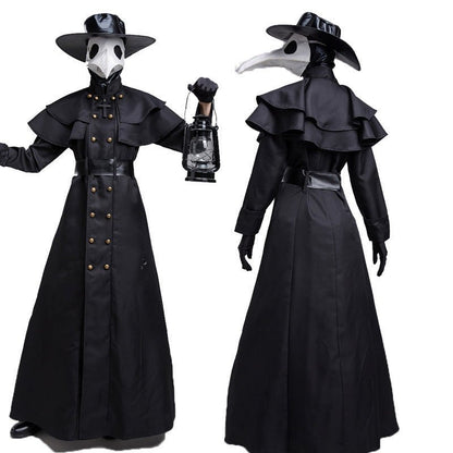 Halloween Dark Dungeon Hero Costume Crow Mouth Plague Doctor Costume - Asmota