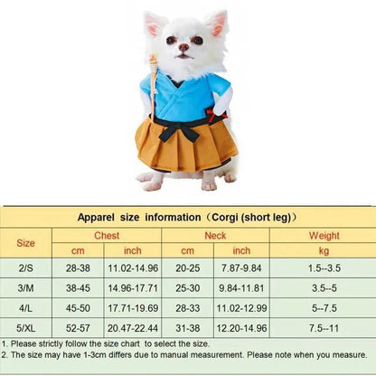 Halloween dog costume fun pet dog role - playing costume set Christmas dog costume comic costume pet cat puppy party costume Y240106 - Asmota