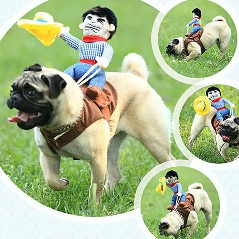 Halloween dog costume fun pet dog role - playing costume set Christmas dog costume comic costume pet cat puppy party costume Y240106 - Asmota