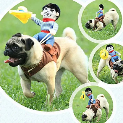 Halloween dog costume fun pet dog role - playing costume set Christmas dog costume comic costume pet cat puppy party costume Y240106 - Asmota