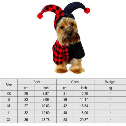 Halloween dog costume fun pet dog role - playing costume set Christmas dog costume comic costume pet cat puppy party costume Y240106 - Asmota