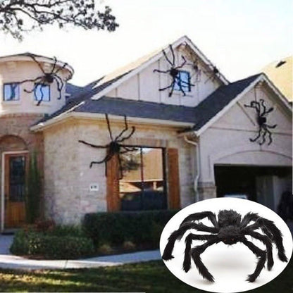 Halloween Ghost Festival Supplies Bar Decoration Props Plush Spider Haunted House Prop Indoor Outdoor Giant Decor - Asmota