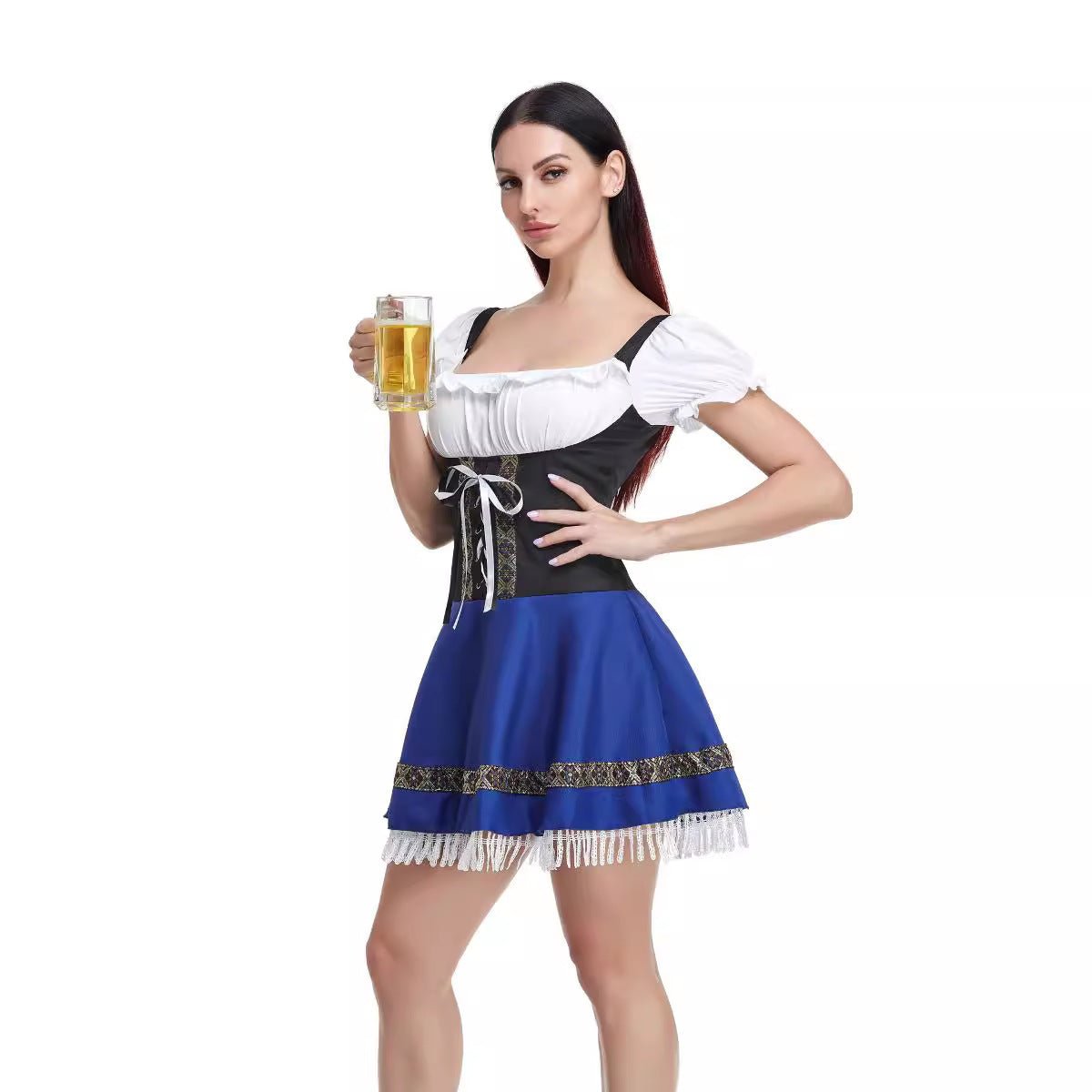 Halloween Maid Uniform Barmaid Dresses - Asmota