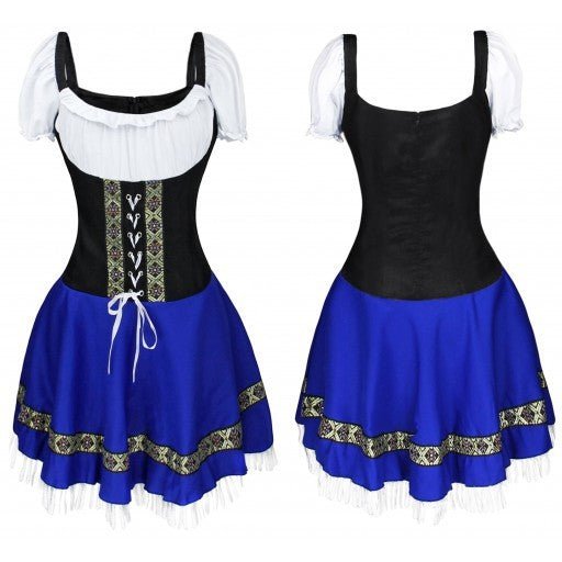 Halloween Maid Uniform Barmaid Dresses - Asmota
