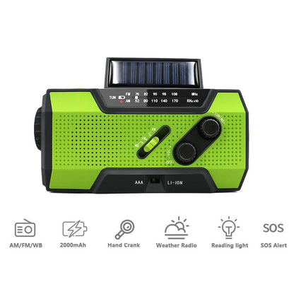 Hand crank solar radio - Asmota