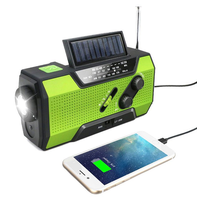 Hand crank solar radio - Asmota