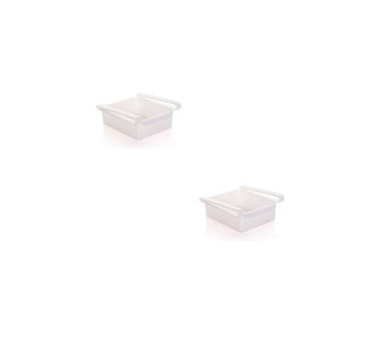 Hanging Plastic Refrigerator Clapboard Storage Rack Kitchen Supplies - Asmota