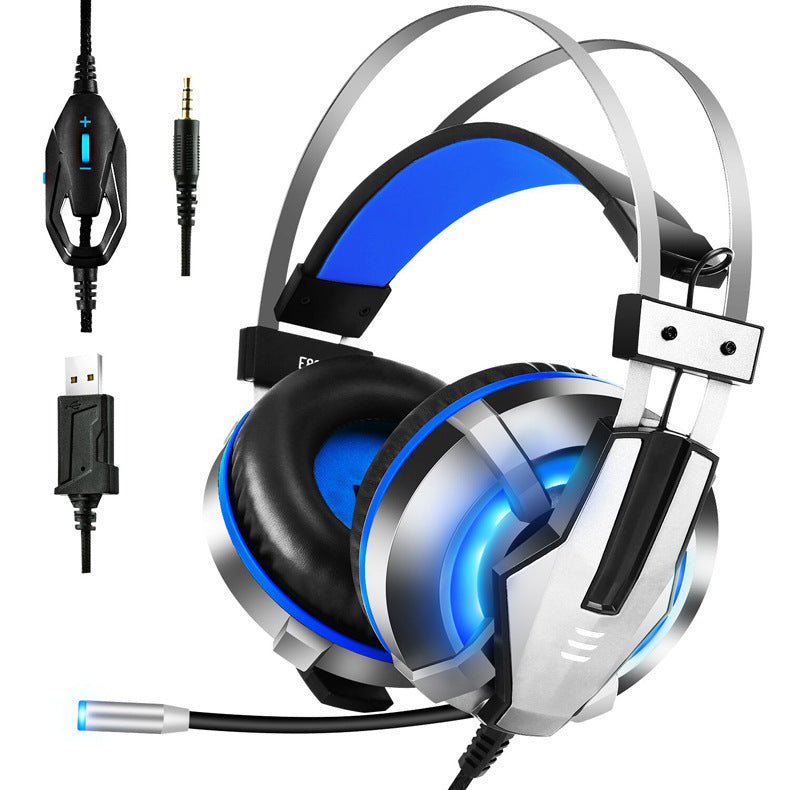 Head - mounted illuminated gaming headset - Asmota
