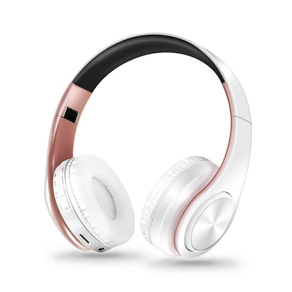 HIFI Stereo Earphones Bluetooth Headphone Music Headset FM and Support SD Card with Mic for Mobile Xiaomi Iphone Sumsamg Tablet - Asmota