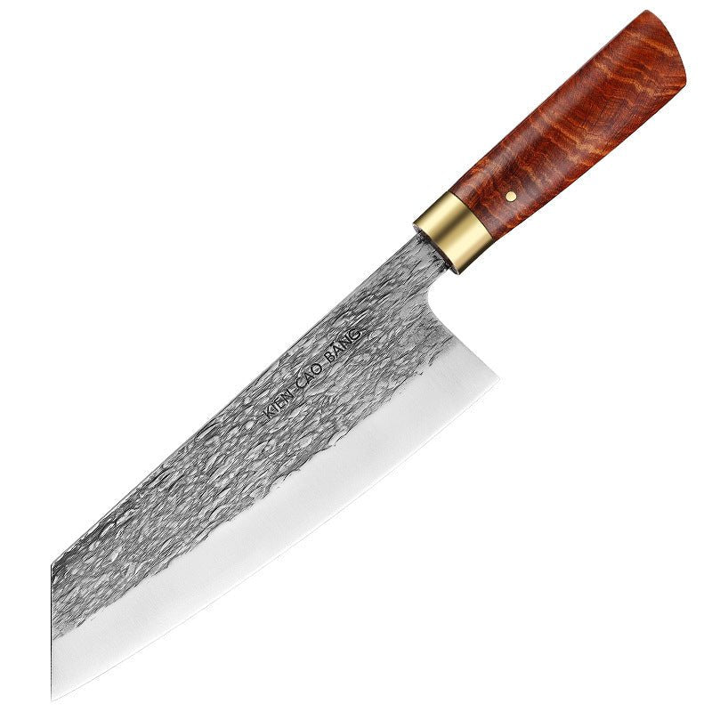 High Chromium Carbon Stainless Steel Kitchen Knife Solid Wood Handle - Asmota