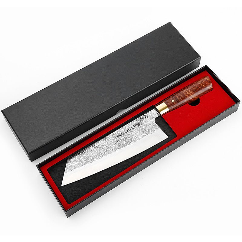 High Chromium Carbon Stainless Steel Kitchen Knife Solid Wood Handle - Asmota