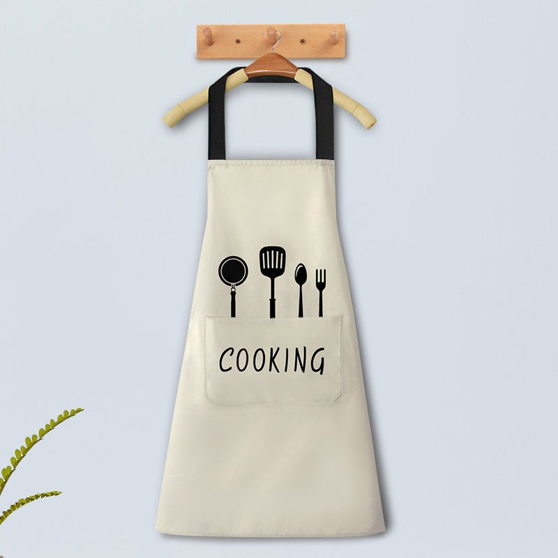Home Kitchen Waterproof And Oil Proof Apron Cute Version Customization - Asmota