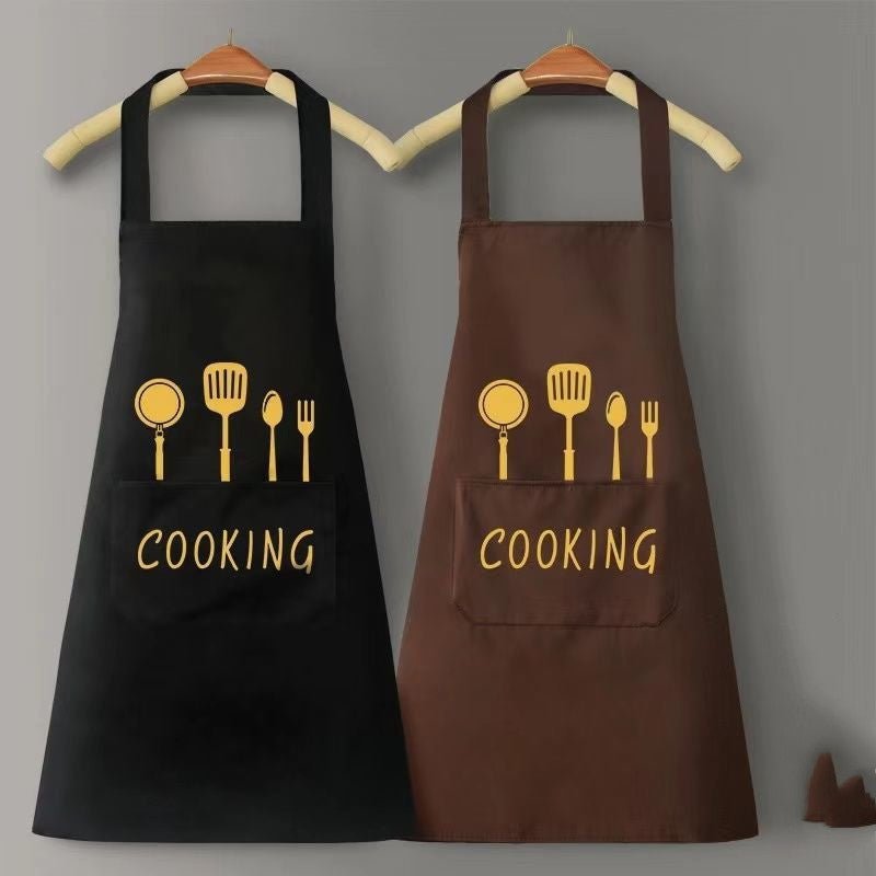 Home Kitchen Waterproof And Oil Proof Apron Cute Version Customization - Asmota