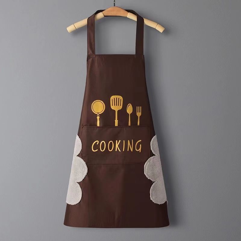 Home Kitchen Waterproof And Oil Proof Apron Cute Version Customization - Asmota