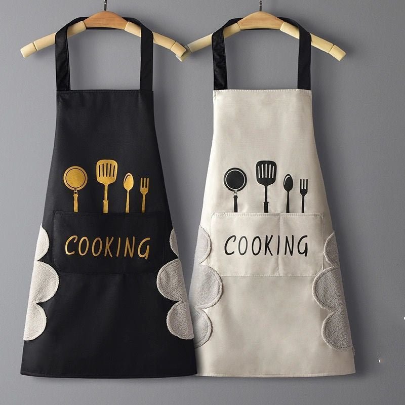 Home Kitchen Waterproof And Oil Proof Apron Cute Version Customization - Asmota