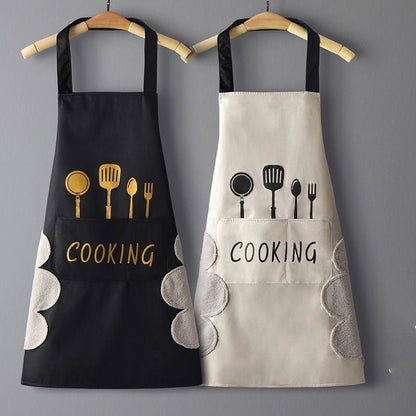Home Kitchen Waterproof And Oil Proof Apron Cute Version Customization - Asmota