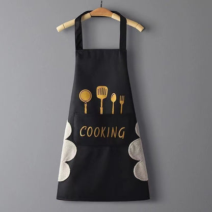 Home Kitchen Waterproof And Oil Proof Apron Cute Version Customization - Asmota