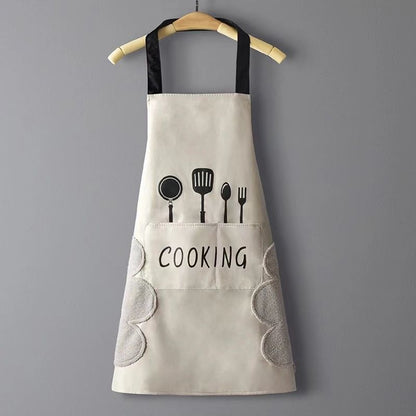 Home Kitchen Waterproof And Oil Proof Apron Cute Version Customization - Asmota