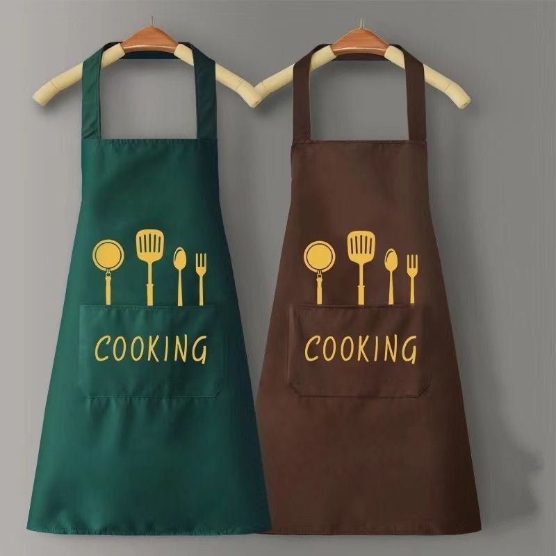 Home Kitchen Waterproof And Oil Proof Apron Cute Version Customization - Asmota