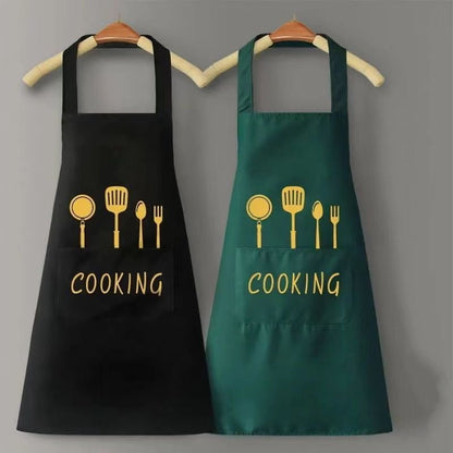 Home Kitchen Waterproof And Oil Proof Apron Cute Version Customization - Asmota
