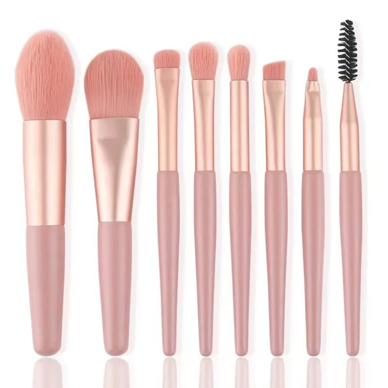 Hot selling portable 8 - piece professional makeup brush set beauty tools makeup foundation blush concealer beauty tools brush eye - Asmota