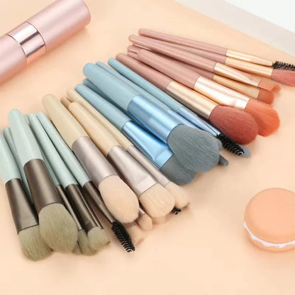 Hot selling portable 8 - piece professional makeup brush set beauty tools makeup foundation blush concealer beauty tools brush eye - Asmota