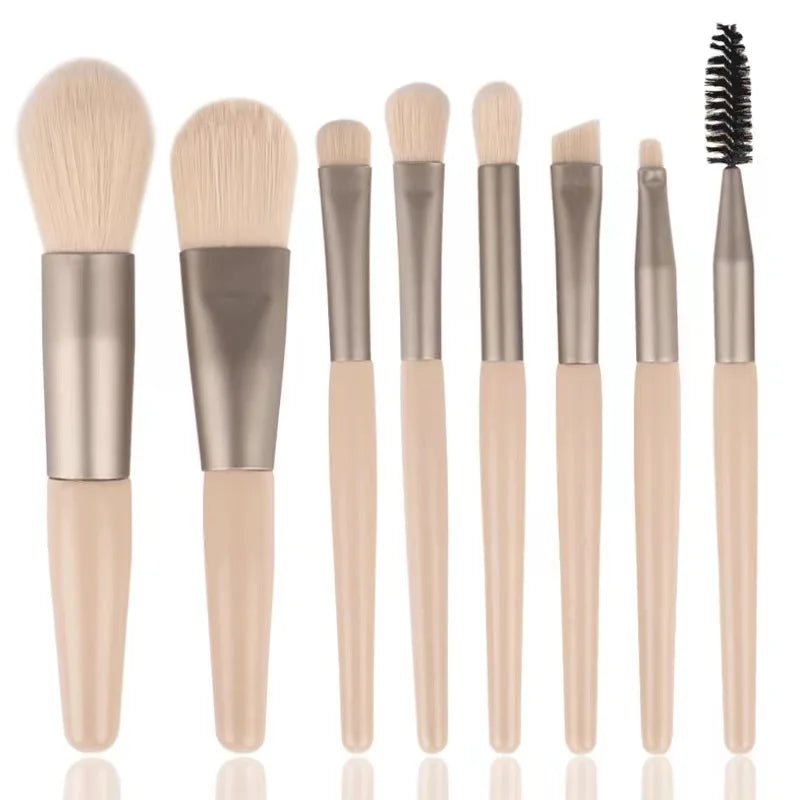 Hot selling portable 8 - piece professional makeup brush set beauty tools makeup foundation blush concealer beauty tools brush eye - Asmota