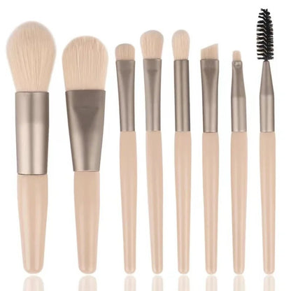 Hot selling portable 8 - piece professional makeup brush set beauty tools makeup foundation blush concealer beauty tools brush eye - Asmota