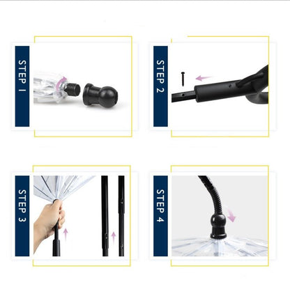 Hot Selling Transparent Pet Supplies Adjustable Pet C Type Umbrella - Asmota