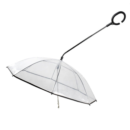 Hot Selling Transparent Pet Supplies Adjustable Pet C Type Umbrella - Asmota