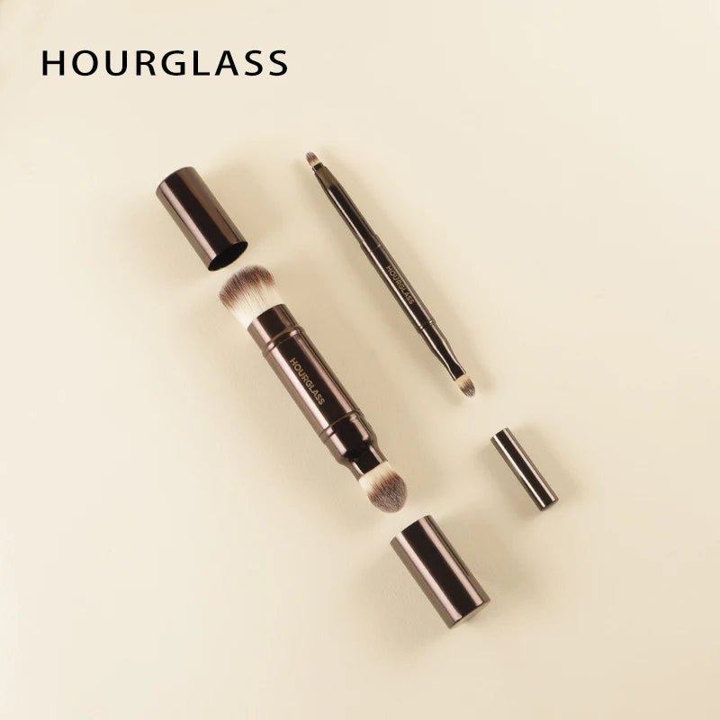 Hourglass Makeup Brush All Kinds Eyeshadow Foundation Concealer Powder Bronzer Blusher Eyeliner Retractable Professional Brushes - Asmota