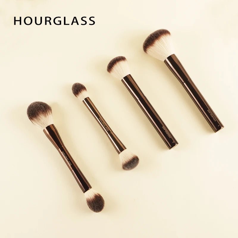 Hourglass Makeup Brush All Kinds Eyeshadow Foundation Concealer Powder Bronzer Blusher Eyeliner Retractable Professional Brushes - Asmota