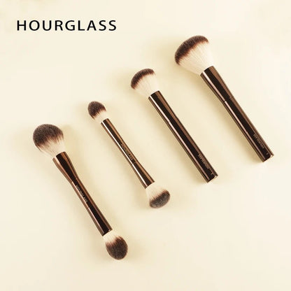 Hourglass Makeup Brush All Kinds Eyeshadow Foundation Concealer Powder Bronzer Blusher Eyeliner Retractable Professional Brushes - Asmota