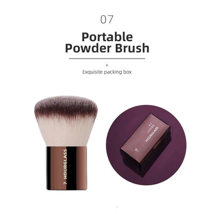Hourglass Makeup Brush All Kinds Eyeshadow Foundation Concealer Powder Bronzer Blusher Eyeliner Retractable Professional Brushes - Asmota
