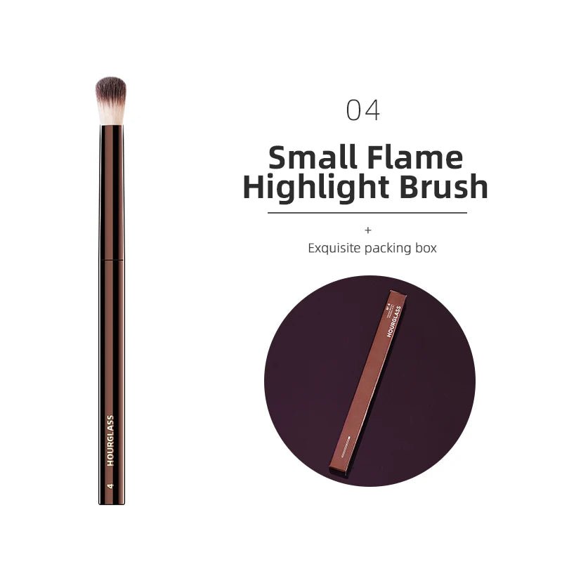 Hourglass Makeup Brush All Kinds Eyeshadow Foundation Concealer Powder Bronzer Blusher Eyeliner Retractable Professional Brushes - Asmota