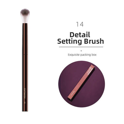 Hourglass Makeup Brush All Kinds Eyeshadow Foundation Concealer Powder Bronzer Blusher Eyeliner Retractable Professional Brushes - Asmota