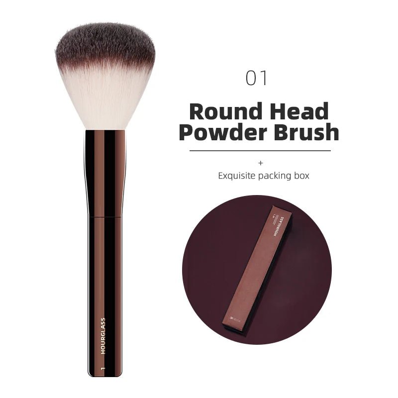 Hourglass Makeup Brushes Powder Foundation Concealer Blusher Bronzer Eye Shadow Eyebrow Eyeliner Sculpting Brush - Asmota