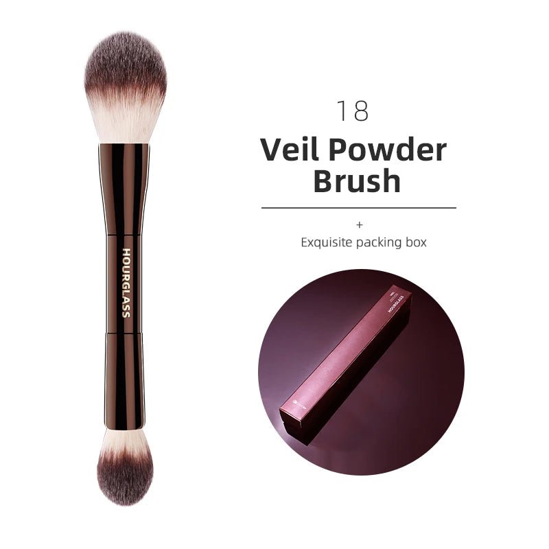 Hourglass Makeup Brushes Powder Foundation Concealer Blusher Bronzer Eye Shadow Eyebrow Eyeliner Sculpting Brush - Asmota