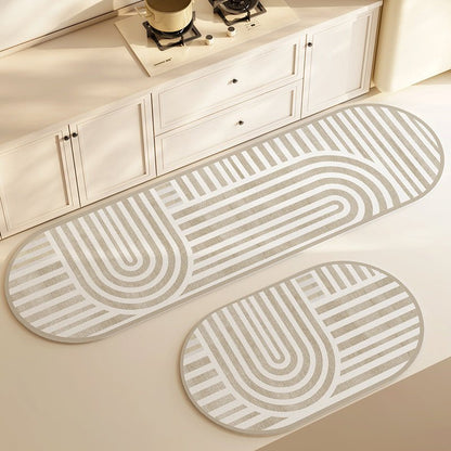 Household Kitchen Diatom Ooze Floor Mat - Asmota
