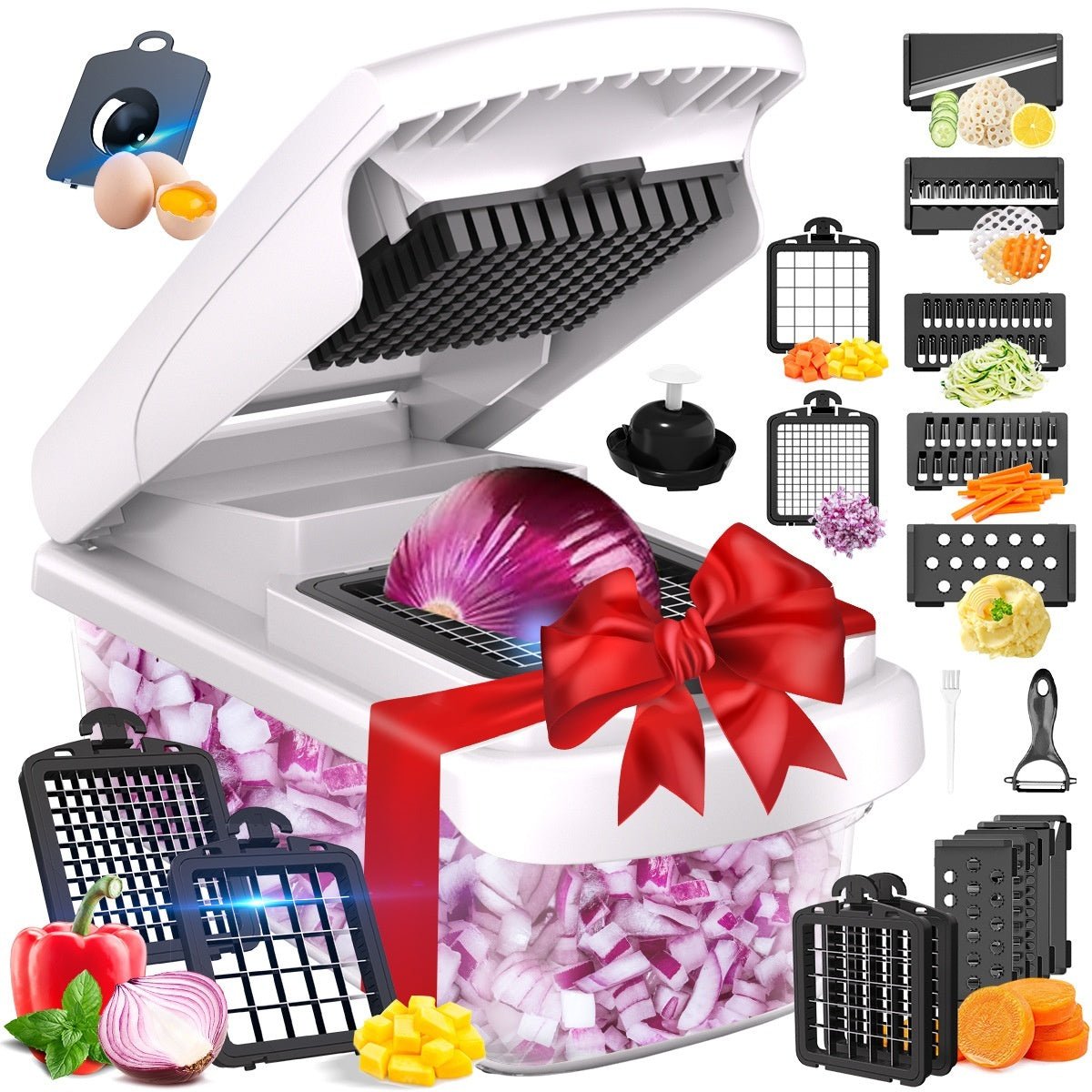 Household Multi - function Vegetable Chopper Kitchen 15 - in - one - Asmota