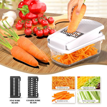 Household Multi - function Vegetable Chopper Kitchen 15 - in - one - Asmota
