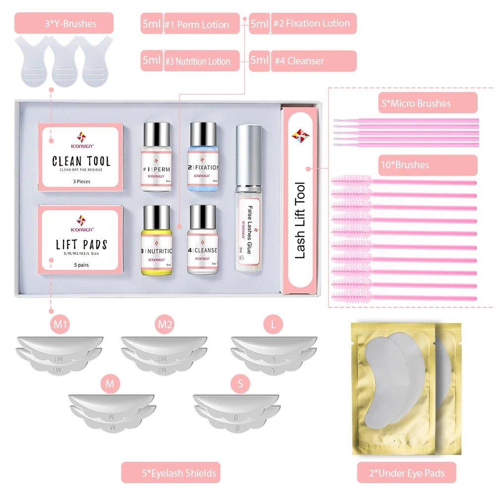 ICONSIGN Lash Lift Kit Dropshipping Lash Lifting Set Eyelash Serum Calia Enhancer Eyelash Perm Eyes Beauty Makeup Tools - Asmota