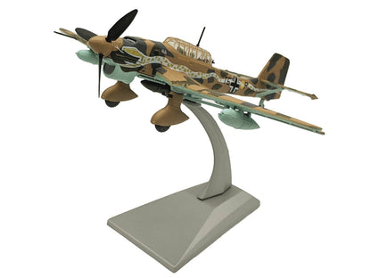 Junkers Ju 87R Trop Stuka Bomber Aircraft "Immelmann 6./StG 2 Libya" (1941) German Luftwaffe 1/72 Diecast Model Airplane - Asmota