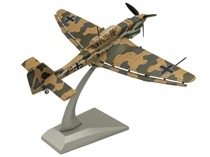 Junkers Ju 87R Trop Stuka Bomber Aircraft "Immelmann 6./StG 2 Libya" (1941) German Luftwaffe 1/72 Diecast Model Airplane - Asmota