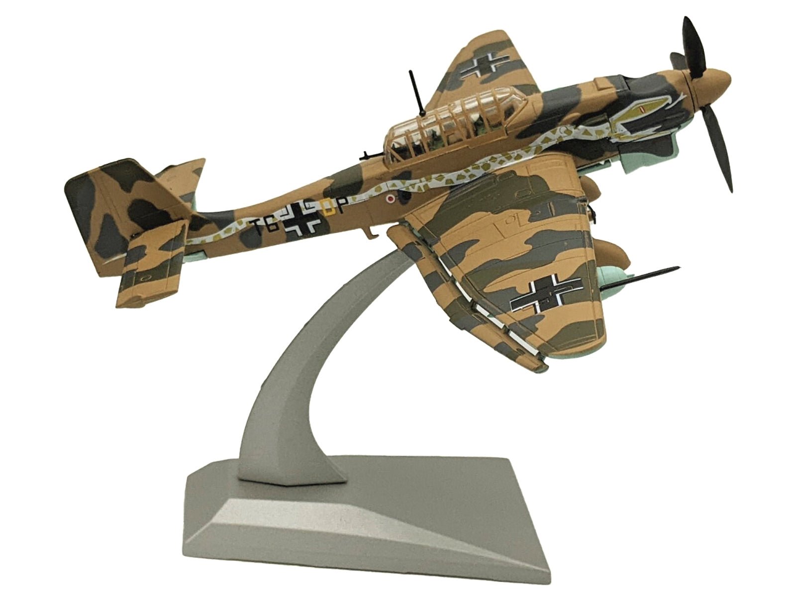 Junkers Ju 87R Trop Stuka Bomber Aircraft "Immelmann 6./StG 2 Libya" (1941) German Luftwaffe 1/72 Diecast Model Airplane - Asmota