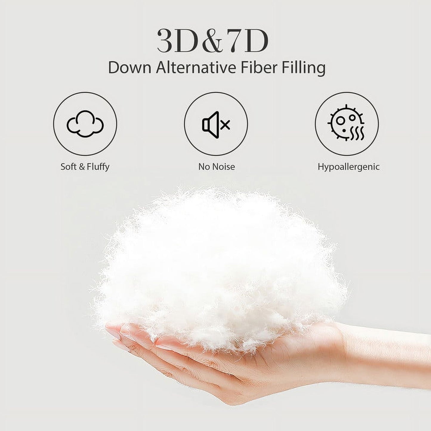 JUSTLET Luxury Solid Down Alternative Machine Washable Gray Comforters, Queen - Asmota